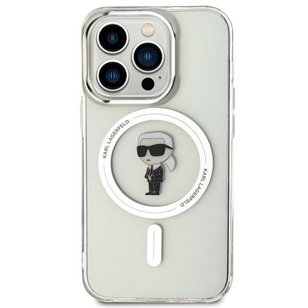 Karl Lagerfeld IML Ikonik MagSafe Hülle für iPhone 15 Pro – transparent